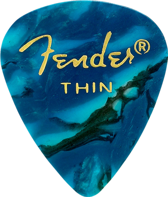 Fender Médiator 351 Shape, Ocean Turquoise, Thin (12)
