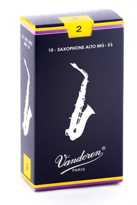 Anches Vandoren Saxo Alto force 2  la boite de 10