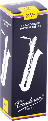 Vandoren, Anches Sax Baryton N°2.5 - Boite de 5