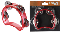 Mini tambourin en plastique avec 4 cymbalettes