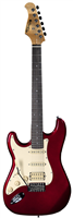 Prodipe Guitars, ST83LHRA Candy Red HSS, Gaucher