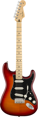 Fender, Player Stratocaster® Plus Top, Maple Fingerboard, Aged Cherry Burst