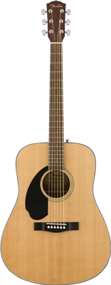 Fender, CD-60S Left Hand, Walnut Fingerboard, Natural