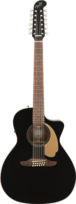 Fender, Villager 12-String, Walnut Fingerboard, Black V3