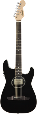 Fender, Stratacoustic™, Walnut Fingerboard, Black