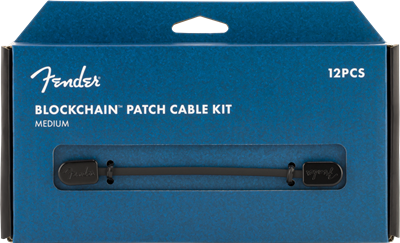 Fender, Fender® Blockchain Patch Cable Kit, Black, Medium