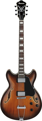 Ibanez, Guitare électrique Bariton AS7328‑TBC – Tobacco Brown