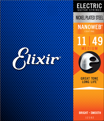 Cordes Electriques Elixir Custom 11-49 Nanoweb AntiRust