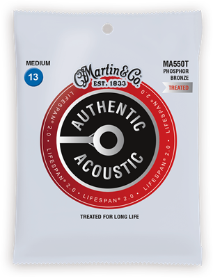 Cordes Acoustiques Martin Authentic Treated, Medium, 92/8