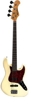 Prodipe Guitars, Basse JB80MA 4 cordes Vintage White