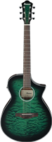 Ibanez, Guitare E/A AEWC16QA Transparent Emerald Burst