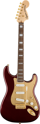 Squier, 40th Anniversary Stratocaster®, Gold Edition, Laurel Fingerboard, Gold A