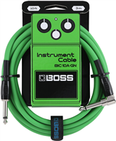 Boss, Câble Jack 3 m Coudé Vert