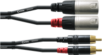 Cordial, Câble audio double XLR mâle/Rca 1,5 m