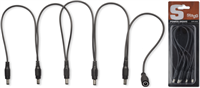 Câble d'alimentation pour 5 pédales d'effets , DC/DC (m/f, 5/1), noir