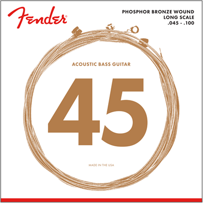 Cordes Fender 8060 pour Basse acoustique Phosphore Bronze 45-100