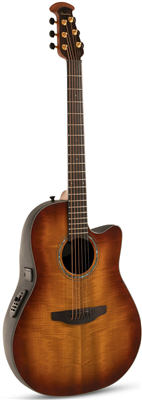 Ovation, Celebrity Standard Plus Mid Cutaway Flamed Myrtle Burst