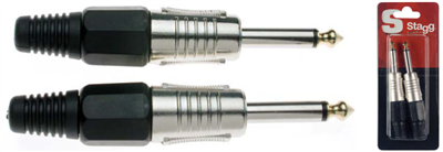 Jack mâle professionel 1/4" - 2 pcs