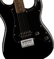 Squier, Sonic™ Stratocaster® HT H, Laurel Fingerboard, Black Pickguard, Black