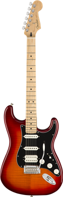 Fender, Player Stratocaster® HSS Plus Top, Maple Fingerboard, Aged Cherry Burst