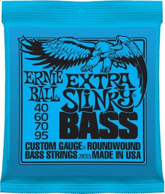 Cordes basse Ernie Ball 40-60-70-95, acier nickelé