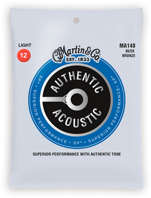 Cordes Acoustiques Martin Authentic, Light, 80/20