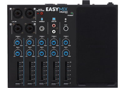 Algam audio, Console de mixage 5 canaux, Wireless, talkover