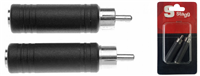 Adaptateur JACK fem./ RCA mâle- 2 pcs sous blister