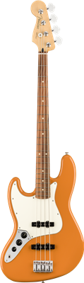 Fender, Player Jazz Bass® Left-Handed, Pau Ferro Fingerboard, Capri Orange