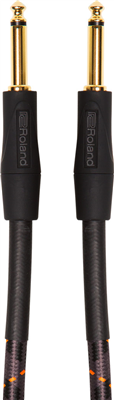 Cable Roland Plaqué Or Droit 4,5m - RIC-G15