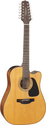 Takamine, GD30 Dreadnought Cutaway Electro 12 Cordes