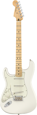 Fender, Player Stratocaster® Left-Handed, Maple Fingerboard, Polar White