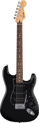 Fender, Standard Stratocaster® HSS, Laurel Fingerboard, Black Pickguard, Black