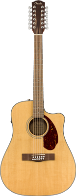 Fender, CD-140SCE 12-String, Walnut Fingerboard, Natural w/Case