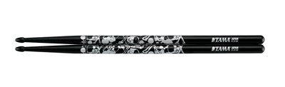 TAMA Design Drumstick Oak 5B Sticks of Doom Black & Silver