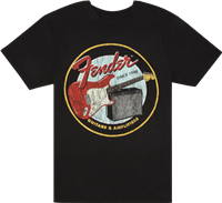 Fender, Fender® 1946 Guitars & Amplifiers T-Shirt, Vintage Black, XL