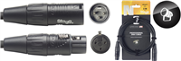 Câble DMX, XLR/XLR (m/f) (3 broches), 3 m, N-series