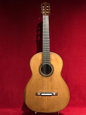 Guitare d'Antonio de Torres au muse de la musique  Barcelone.