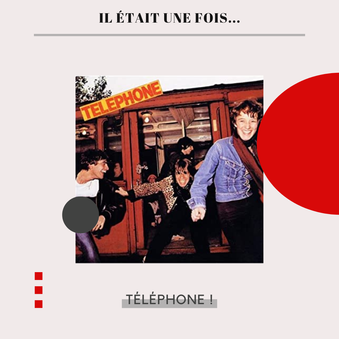 Première pochette de l'album Téléphone, du groupe éponyme.