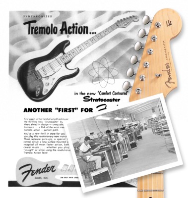Affiche sortie de la Fender Stratocaster
