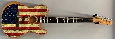 Fender American Acoustasonic™ Telecaster, Ebony Fingerboard, American Flag